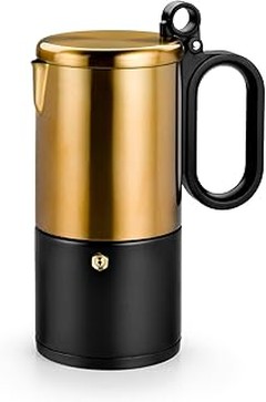 Cafeteras italianas para inducción con asa fría
