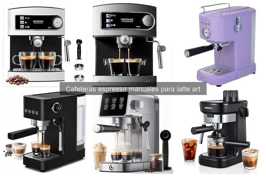 Características clave de cafeteras espresso para latte art