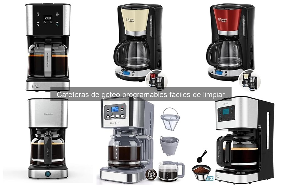 Características de Cafeteras de Goteo Programables Fáciles de Limpiar