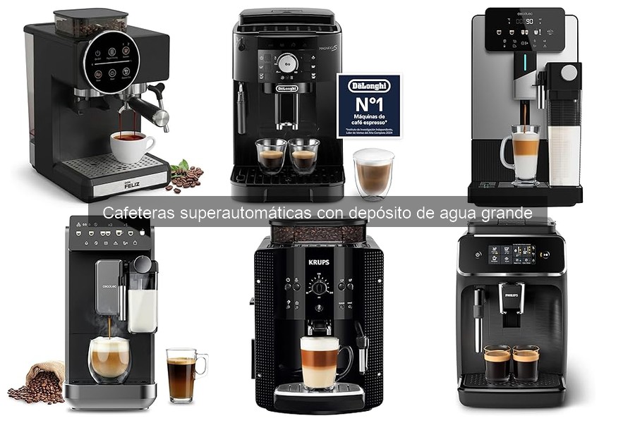 Características de cafeteras superautomáticas con gran depósito