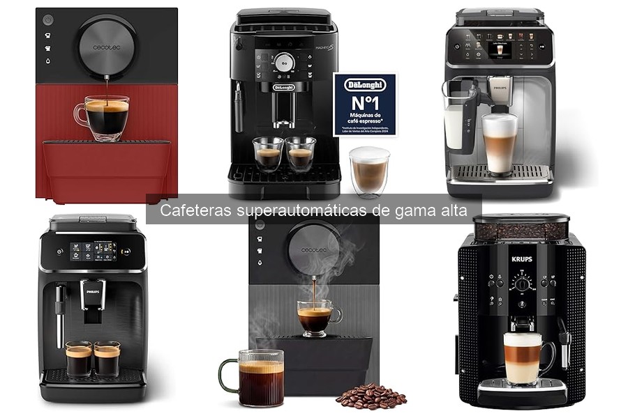 Características esenciales de cafeteras superautomáticas de gama alta