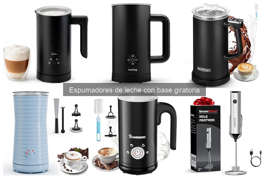 Cómo elegir el mejor espumador de leche con base giratoria