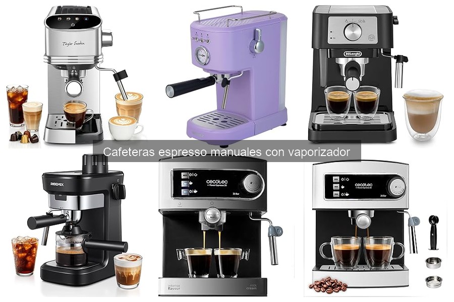 ¿Cómo funciona una cafetera espresso manual con vaporizador?