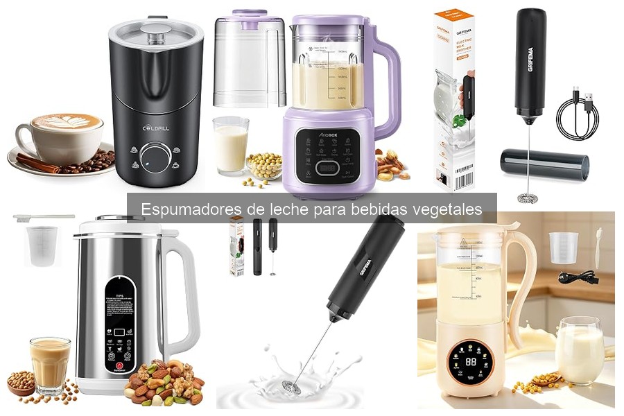Cómo usar un espumador de leche con bebidas vegetales