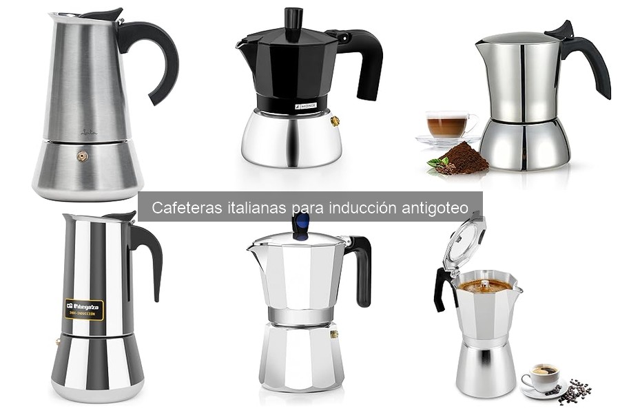 Cómo usar una cafetera italiana para inducción antigoteo