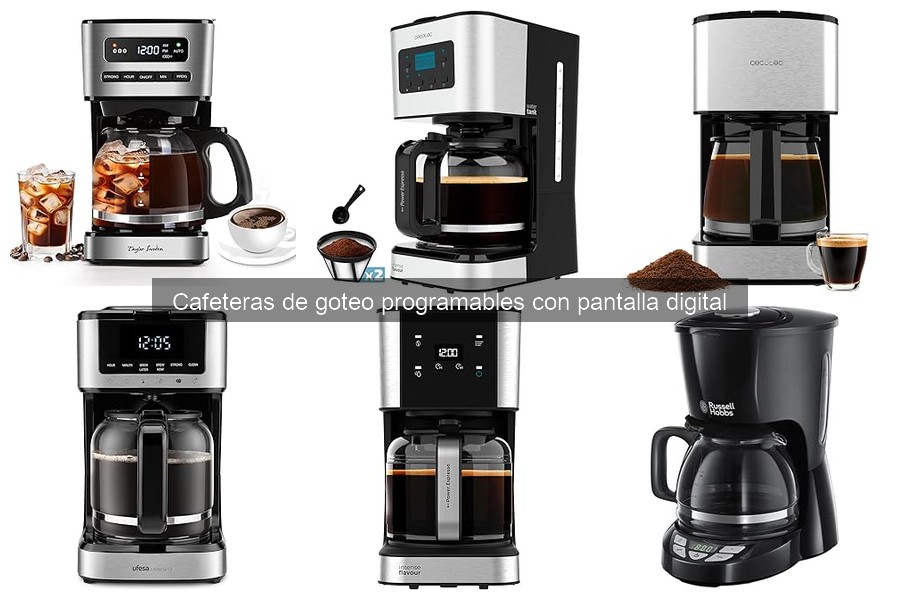 Comparativa de cafeteras de goteo programables modernas