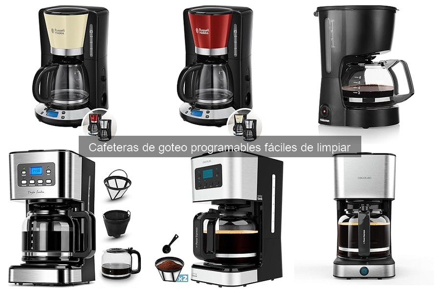 Comparativa de las Mejores Cafeteras de Goteo Programables Fáciles de Limpiar