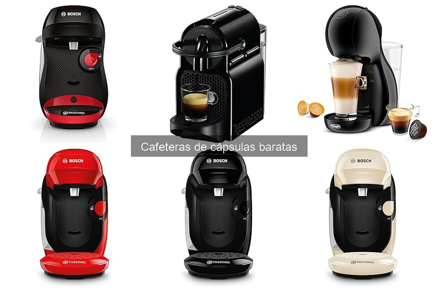 Mejores cafeteras de cápsulas baratas: comparativa 2026