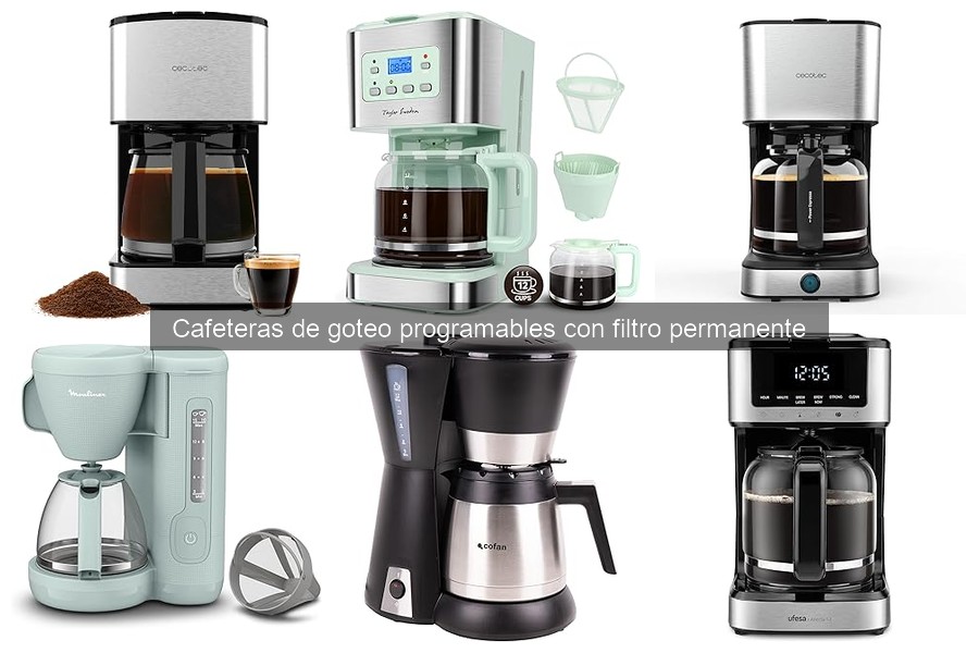 Mejores cafeteras de goteo programables con filtro permanente