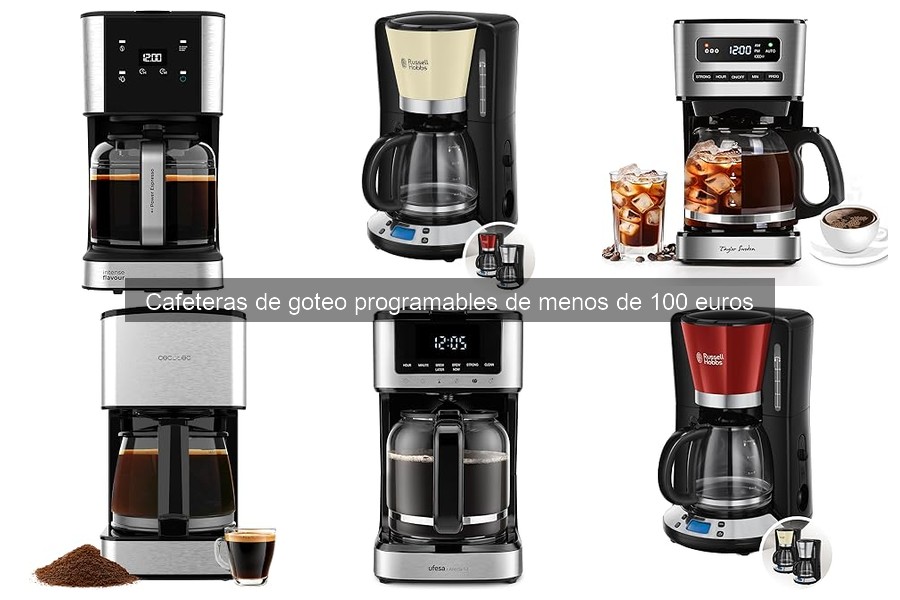 Mejores cafeteras de goteo programables por menos de 100€