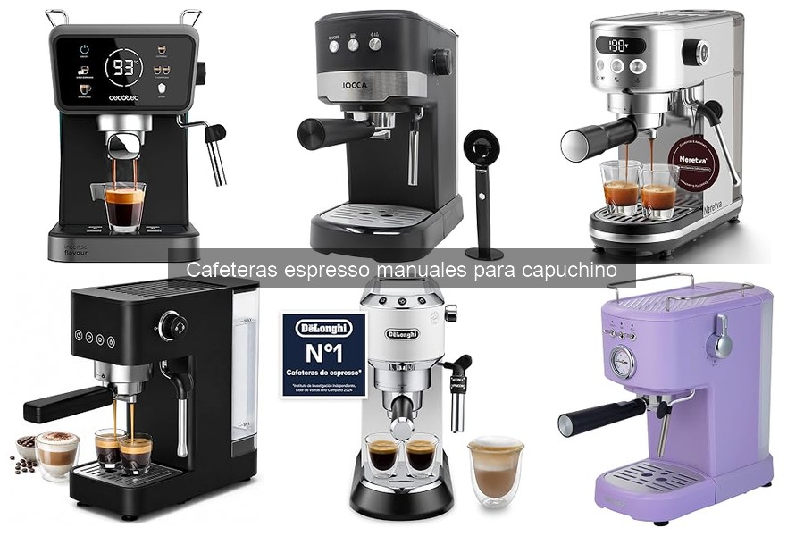 Mejores cafeteras espresso manuales para capuchino 2023