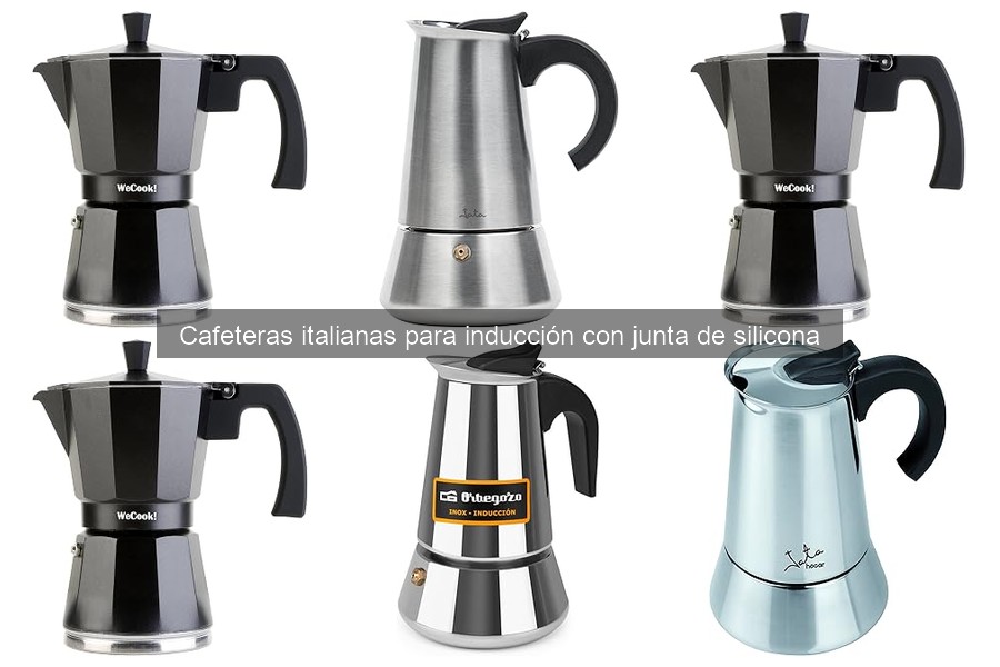 Mejores cafeteras italianas para inducción con silicona 2023