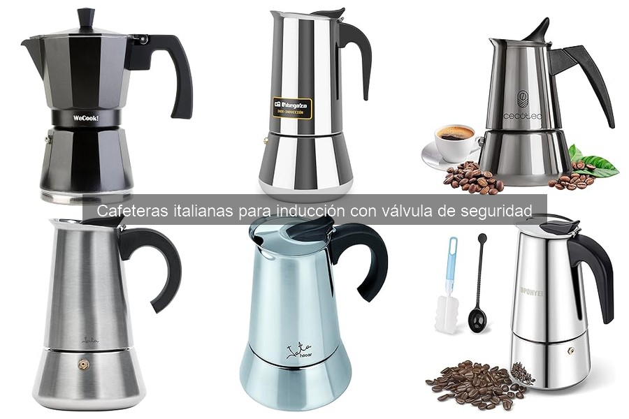 Mejores cafeteras italianas para inducción con válvula 2023