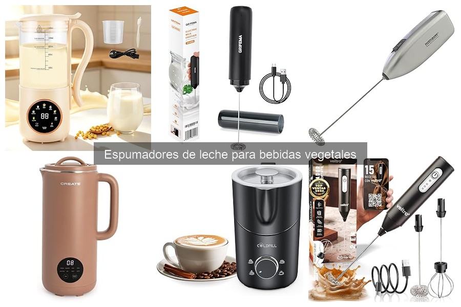 Mejores espumadores de leche para bebidas vegetales en 2026