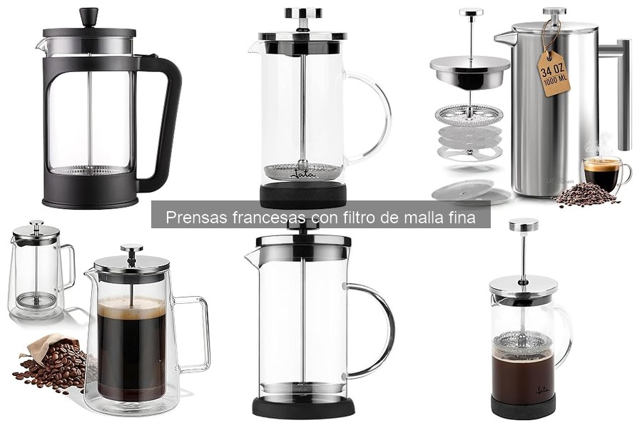 Mejores prensas francesas con filtro de malla fina para café en casa