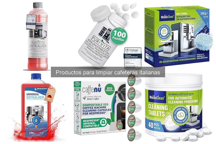 Mejores productos para limpiar cafeteras italianas en 2026