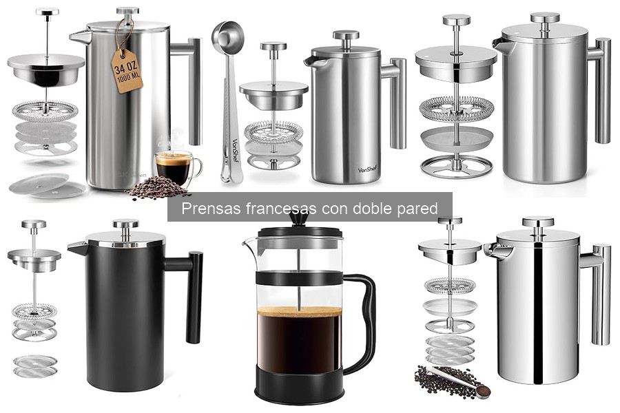 Problemas comunes con prensas francesas de doble pared y soluciones