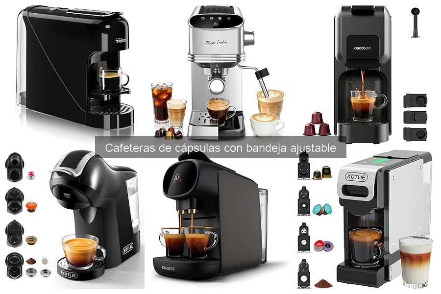 Problemas comunes en cafeteras de cápsulas con bandeja ajustable