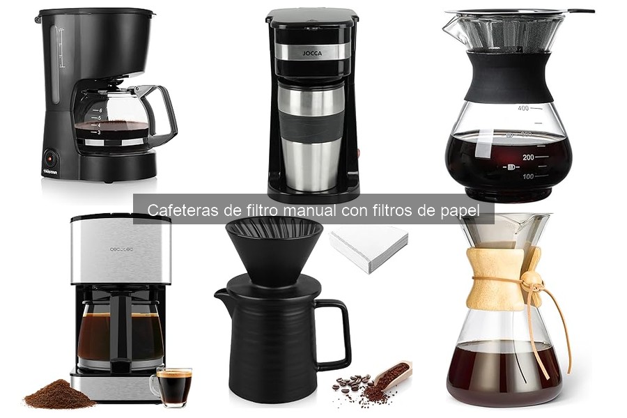 Problemas comunes en cafeteras de filtro manual y soluciones
