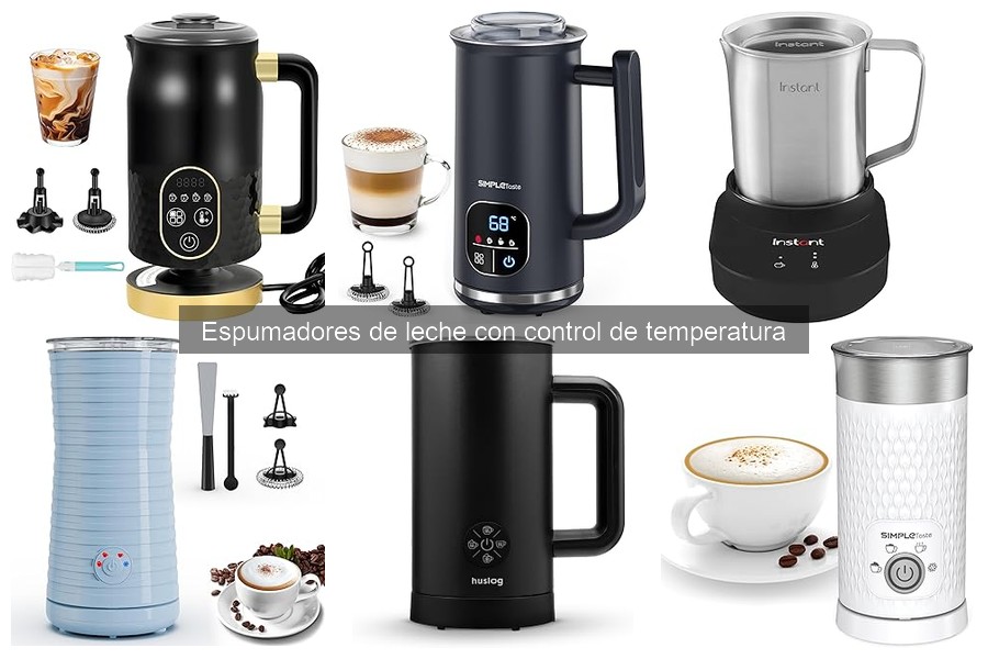 ¿Qué es un espumador de leche con control de temperatura?