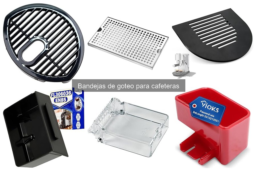 ¿Qué es una bandeja de goteo para cafeteras?