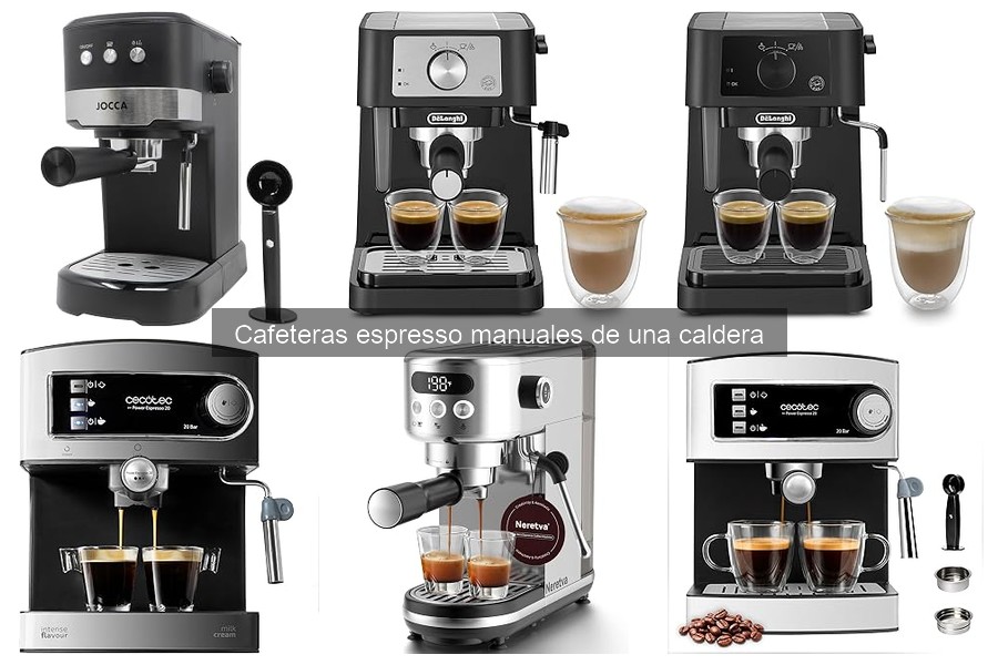 ¿Qué es una cafetera espresso manual de una caldera?