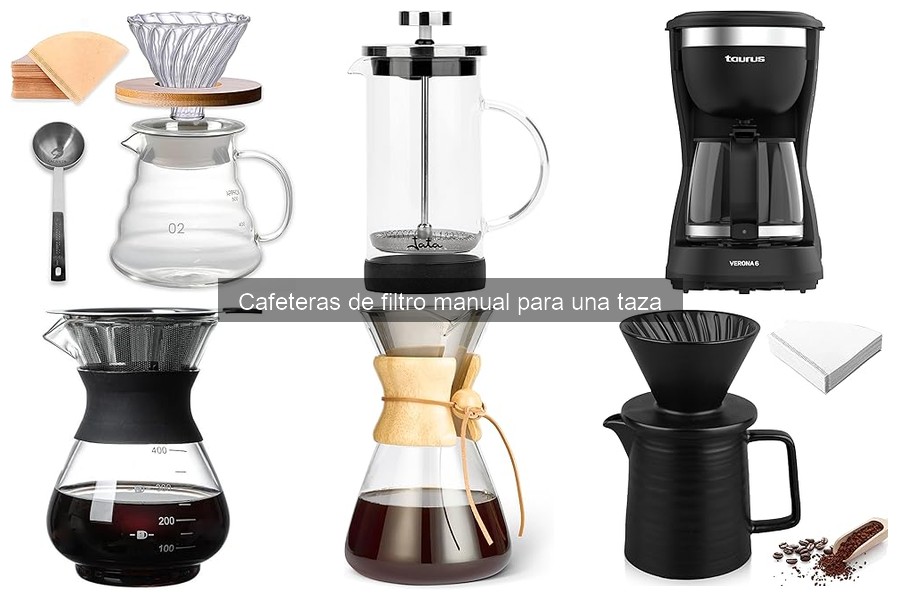 ¿Qué son las cafeteras de filtro manual para una taza?