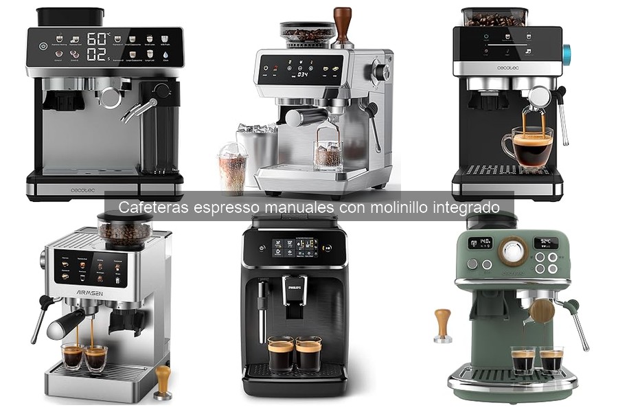 ¿Qué son las cafeteras espresso manuales con molinillo integrado?