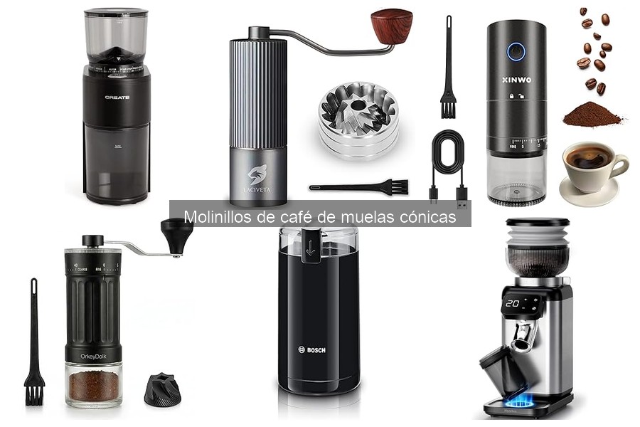 ¿Qué son los molinillos de café de muelas cónicas?
