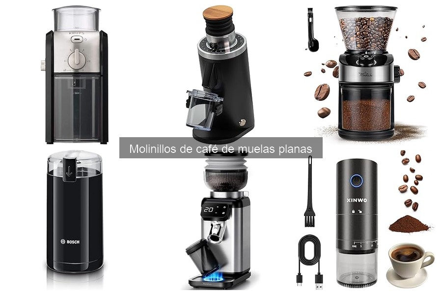 ¿Qué son los molinillos de café de muelas planas?